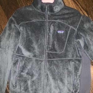 MEN'S PATAGONIA GREY FUZZY JACKET- GREAT CONDITION
